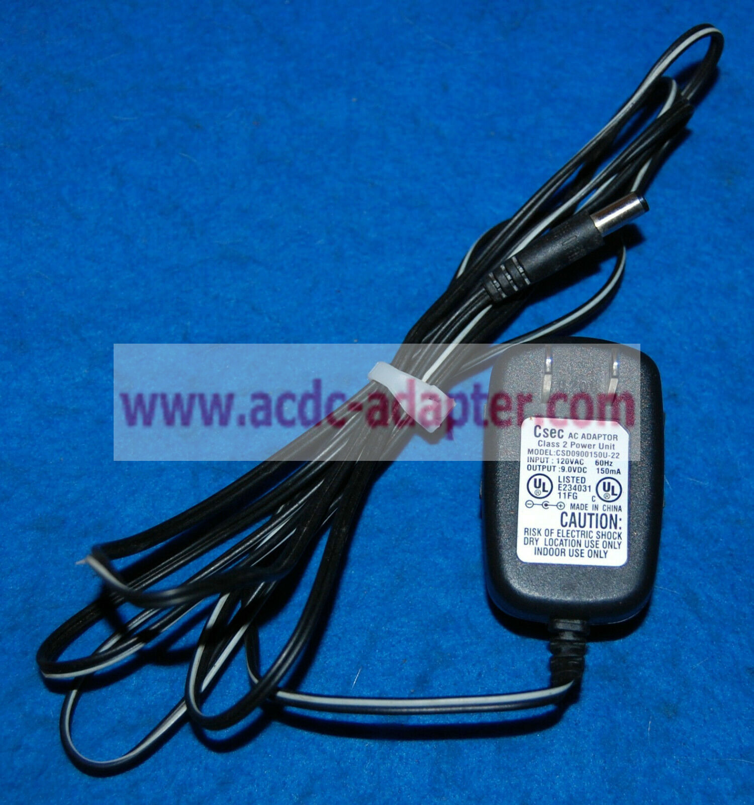 New Csec DC 9V 150mA AC Adapter CSD0900150U-22 Class 2 power unit New Csec DC 9V 150mA AC Adapter CSD0900150U-22 Class 2 power unit